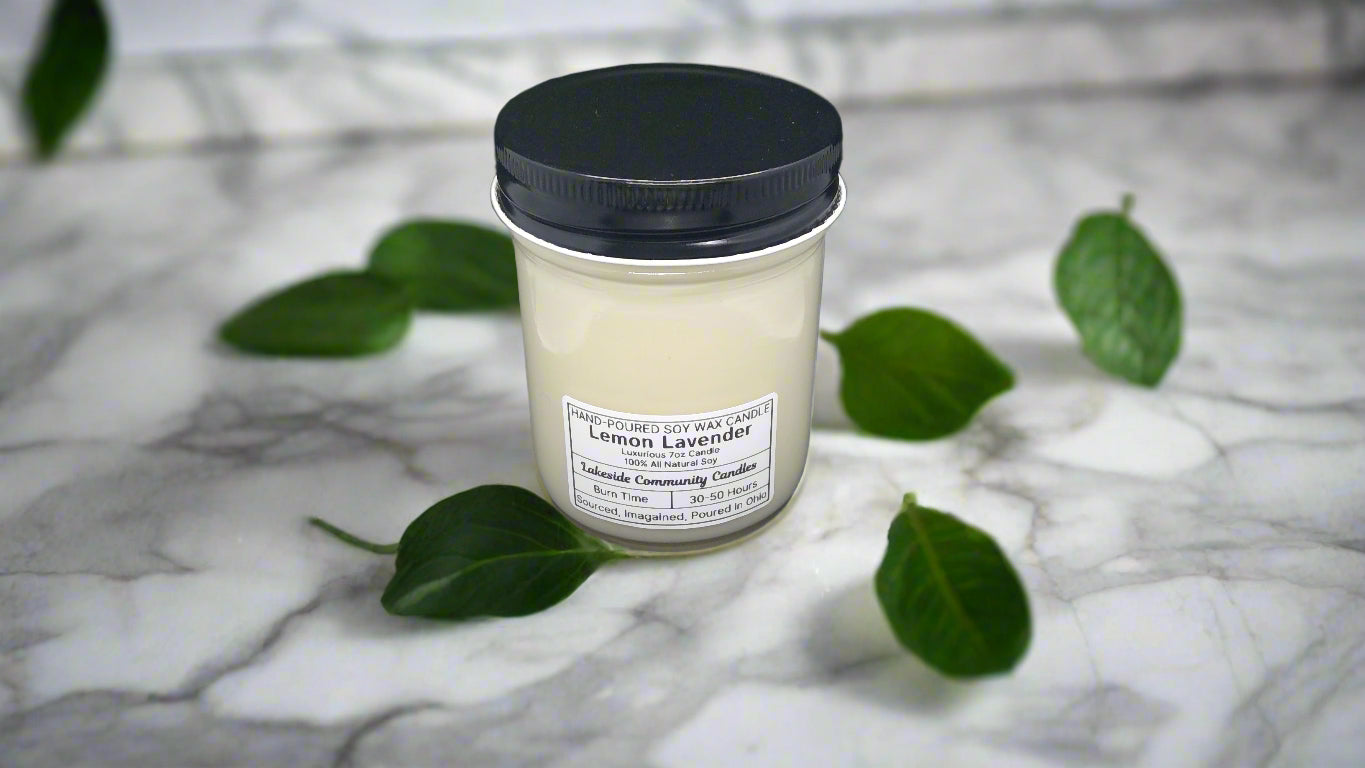 100% Soy wax scented candle container
