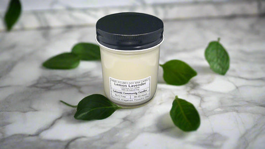 100% Soy wax scented candle container