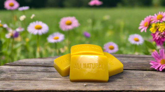 3 ounce natural, pure, filtered american beeswax bar