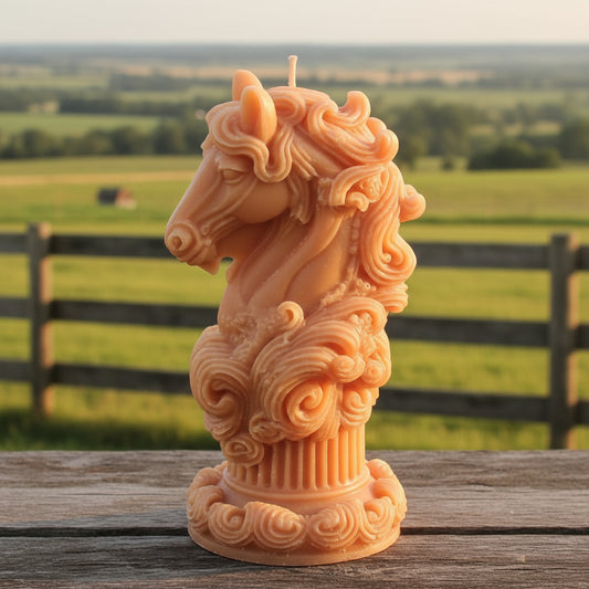Horse Pillar Candle