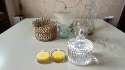 Pure beeswax tealights