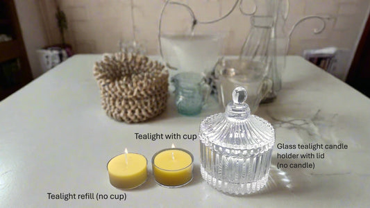 Bees wax tea lights