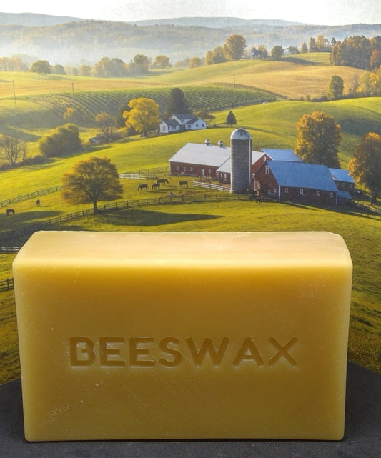 golden yellow 1lb beeswax brick