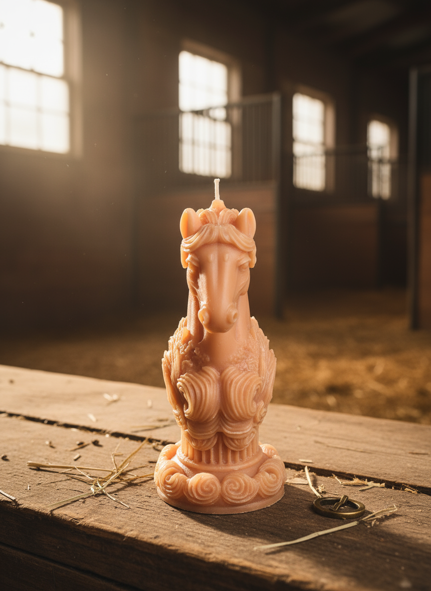Horse Pillar Candle